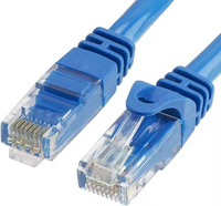 Kabel Patch Ethernet LAN UTP Cat6 Outdoor KECHENG BP-802, Kabel Jaringan Tembaga RJ45, Selubung PVC, 4P Twisted Pair