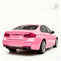Super Gloss vinil mobil perubahan warna konstruksi nyaman merah muda Peach Film Wrap mobil tanpa pelindung