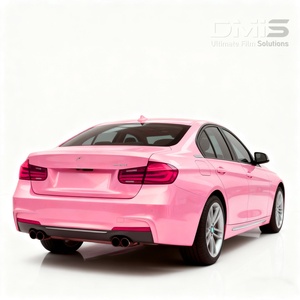 Super Gloss Peach Pink Convenient Construction <strong>Color</strong> Change Film Wrap Car <strong>Vinyl</strong> No Warping - Product Image 3