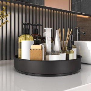 Organizador de especias giratorio de metal de un solo nivel para gabinete de cocina, Lazy Susan, estante giratorio para encimera - Product Image 6