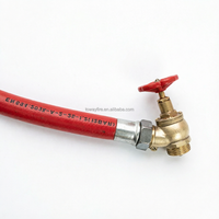 Vanne d'atterrissage inclinable en laiton PN16 de 1 pouce pour enrouleur de tuyau d'incendie et système de gicleurs et armoire