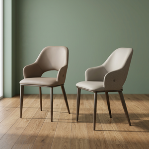 Modern Fabric Living Room <b>Chair</b> Solid Back <b>Metal</b> <b>Legs</b> Contemporary Design Home Furniture - Product Image 4