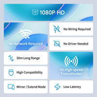 Système de transmission sans fil HD 1080P 60Hz, émetteur-récepteur audio-vidéo longue portée 50m pour conférence