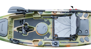 Kayak de pesca Vicking de 11 pies Sit-On-Top con sistema de timón Material HDPE y LLDPE para la deriva del lago y la recreación al aire libre - Product Image 4