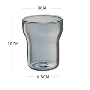 Personalized Single Glass Coffee <b>Cup</b> for Home or Office for Tea & Milk Handcrafted Floral Design - Product Image 5