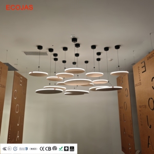 ECOJAS Bauhaus Industrial Designer Chandelier LED Dimmable App Control Home Office & <b>Dining</b> Room <b>Light</b> - Product Image 2
