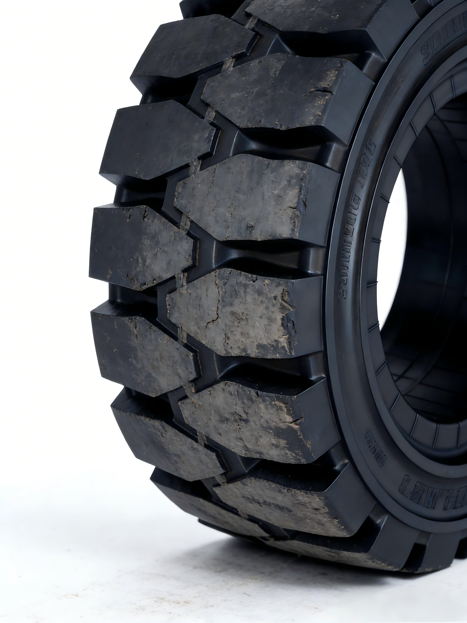 23x9-10 Solid Forklift Tire Heavy Duty Steering Wheel for Electric Diesel Forklift Replacement