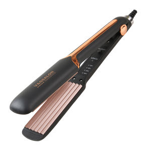 Fer à lisser professionnel en titane <span class=keywords><strong>pour</strong></span> <span class=keywords><strong>cheveux</strong></span>, ondulateur et lisseur à ondulations, vente en gros directe usine - Product Image 1