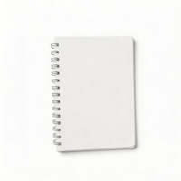 Carnet à spirale personnalisé A5 en polypropylène (PP) avec couverture, 80 feuilles vierges, quadrillées ou lignées, pour étudiants, bureau et école - Vente en gros