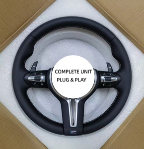 Volant sport en cuir de la série M amélioré pour les modèles F30, F20, F10, F05, série F, <span class=keywords><strong>E70</strong></span>, E90, E80 et E91. - Product Image 1