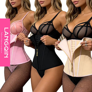 LANGQIN <span class=keywords><strong>Gaine</strong></span> Amincissante en Latex à Double Compression pour Femmes, Maintien Post-partum, Ventre Plat, Ceinture de Sudation - Product Image 1