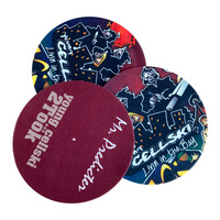 12 "impression personnalisée anti-dérapant blanc colorant Sublimation tapis de sol personnalisé rond feutre plateau tournant tapis de glissement pour tourne-disque vinyle tourne-disque