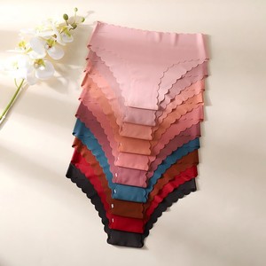 Confezione da 10 mutandine triangolari stampate senza cuciture da donna, con bordo smerlato sulle cinture <span class=keywords><strong>e</strong></span> sui bordi delle gambe, intimo traspirante per l'estate - Product Image 6