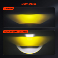 Nouveau projecteur LED super lumineux, mini phare de conduite, faisceau haut et bas, double couleur, lampe antibrouillard LED auxiliaire pour voiture et moto
