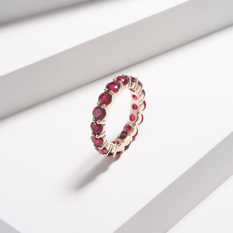 แหวนทอง14K พร้อมทับทิม