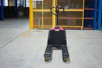 Transpalette Électrique 1500kg 2000kg pour Allées Étroites, Chariot Élévateur Manuel SL15L3 SL20L3 avec Déplaceur Latéral Hydraulique 48V Batterie Plomb-Acide