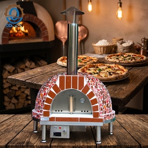 Horno de <span class=keywords><strong>Pizza</strong></span> a Gas HN QDMECH de Alta Temperatura, Hecho a Mano, con Cúpula de Mosaico, Horno Italiano <span class=keywords><strong>para</strong></span> <span class=keywords><strong>Pizza</strong></span>, Horno Comercial <span class=keywords><strong>para</strong></span> Hornear - Product Image 1
