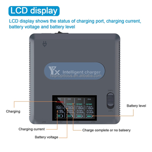 Cargador de batería con pantalla digital 6 en 1 para <span class=keywords><strong>DJI</strong></span> Mavic 3 Drone Hub de carga de batería Cargador de batería inteligente rápido con adaptador USB - Product Image 6