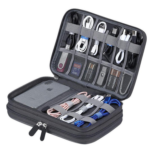 Multifunctional Travel Digital Cable Storage Bag Lightweight Waterproof Travel Electronic Accessories Organizer Pouch