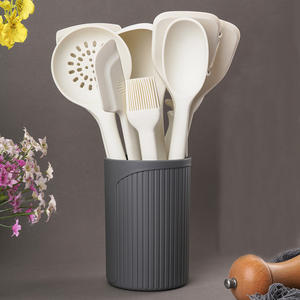 ชุดอุปกรณ์ครัวซิลิโคนทนความร้อนสูงแบบใหม่ ไม่ติดกระทะ ชุดตะหลิว ช้อน อุปกรณ์ทำอาหาร สำหรับใช้ในบ้าน - Product Image 3