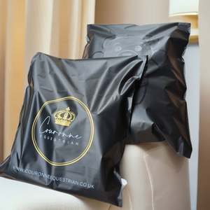 Sac d'expédition mat bleu avec logo doré brillant 10*13, sac à bulles écologique en polyéthylène pour vêtements – Offre spéciale - Product Image 6