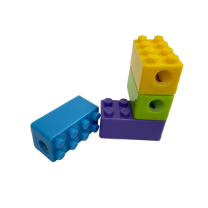 Juego de papelería de calidad premium, sacapuntas de diseño de bloque de material ABS, 4x2x2cm, un orificio, gran venta. - Product Image 3