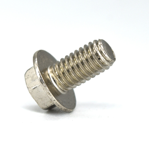 DIN6921 M4 M5 M6 M8 M10 <span class=keywords><strong>M12</strong></span> acero al carbono niquelado grado 8,8 tornillo de cabeza hexagonal de brida hexagonal de rosca completa - Product Image 6