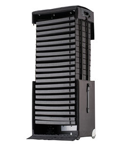 Valise à roulettes pour lunettes en acier 360 pièces, 2 roues fixes, technologie de traction brevetée, grande capacité, valise pour lunettes optiques - Product Image 1