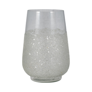 Vaso in vetro testurizzato per l'arredamento del soggiorno, decorazione per la casa, vaso per fiori per il bagno, la camera da letto, l'ufficio. - Product Image 1