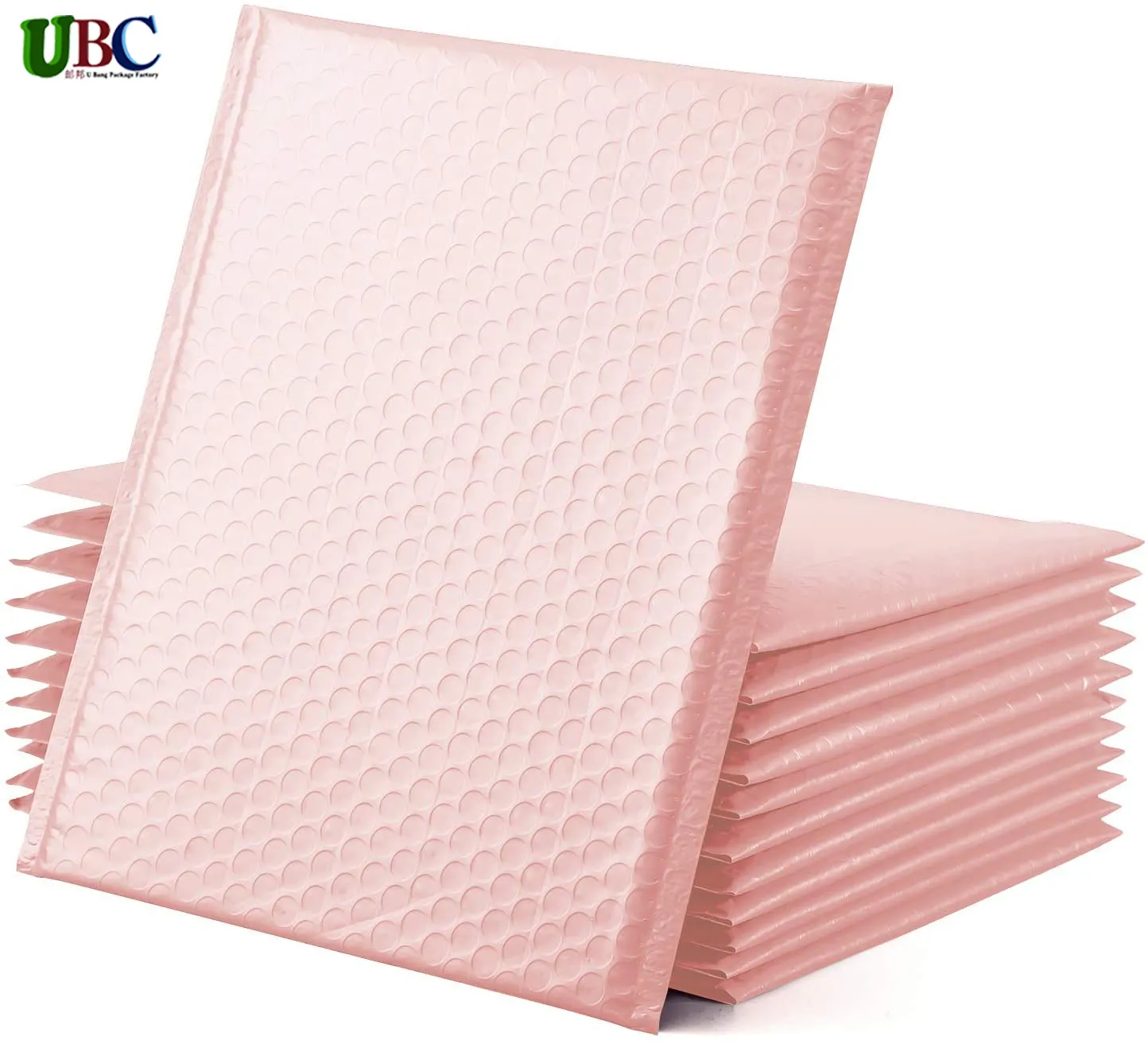 OEM Poly Bubble Mailer Padded Envelope Shipping Bag Packaging Express Bubble Mailer Envelope Light Pink Mailing Bag Bubble