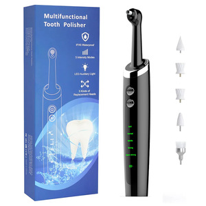 5 cabezales de repuesto, máquina pulidora eléctrica portátil para blanquear los dientes, pulidor <span class=keywords><strong>Dental</strong></span> para uso doméstico <span class=keywords><strong>con</strong></span> luz LED - Product Image 6