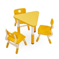 Meubles de classe pour école maternelle à Dubaï, ensemble de table et de chaises en plastique pour enfants, tables et chaises combinées pour tout-petits et préscolaires