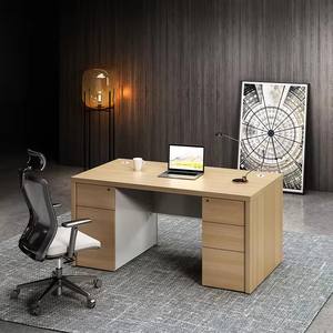 Small Size Modern Wooden Desk <b>Chair</b> Set with Modular Extendable <b>Office</b> <b>Table</b> Drawers for Home <b>Office</b> Use-Staff & Students - Product Image 1