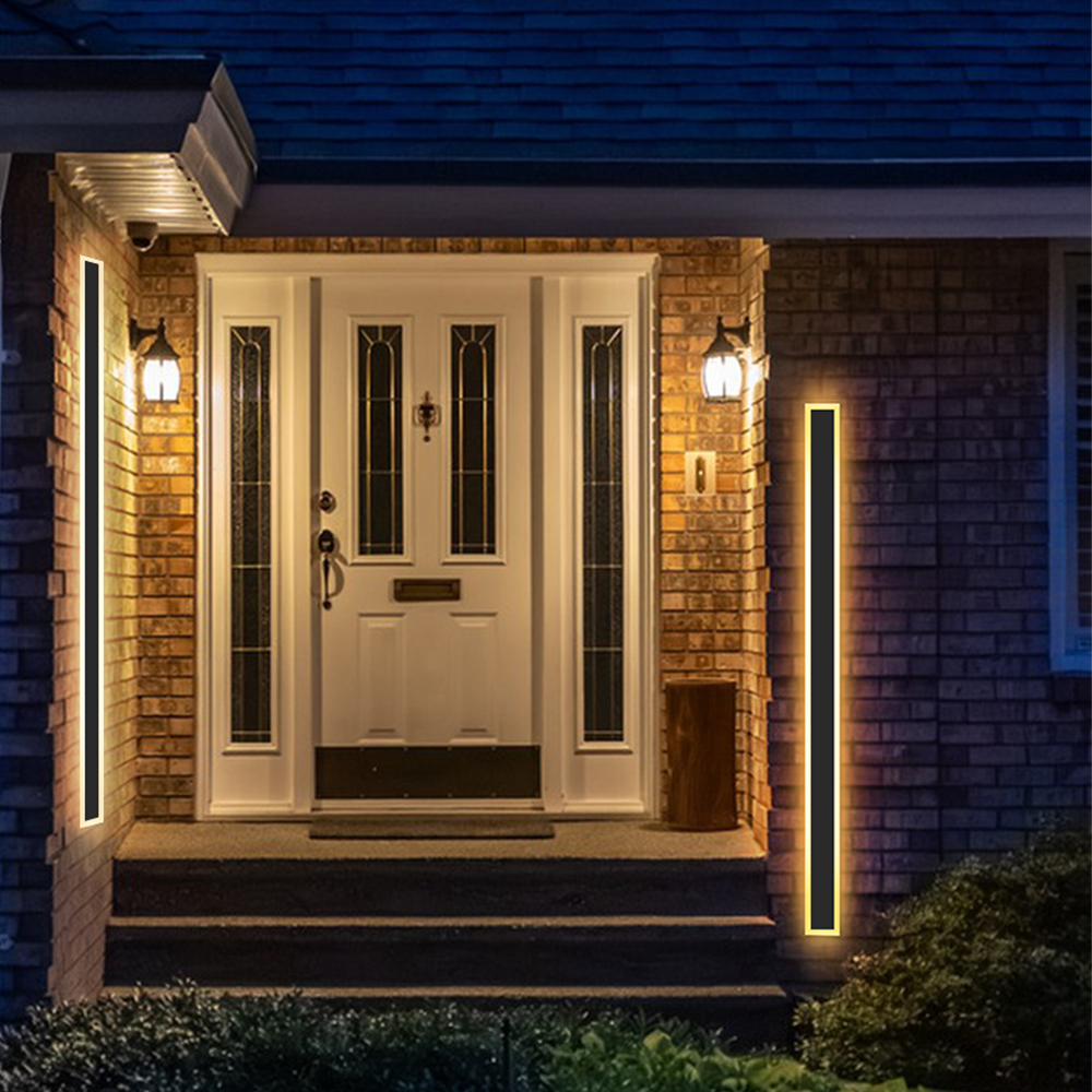 25W Building Home House Exterior LED Linear Strip Wall Light 3000K Outdoor IP65 Porch Villa Balcony 1m Long Sconce LED Wall Lamp · image 6