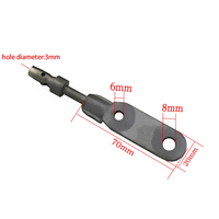 Polisseuse pneumatique à angle droit pour alliage de zinc, ensemble d'outils de polissage, polisseuse à mouvement alternatif pour meubles, coins métalliques