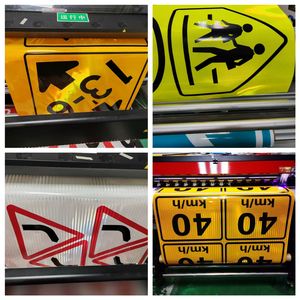 Placas de Sinalização Reflexivas para Faixa de Pedestres em Zona Escolar, Personalizadas em Cor e Tamanho, Placa de Segurança Viária - Product Image 2