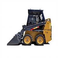 Harga Pabrik XC7-SR04 Mini Skid Steer Loader Bucket 0.17m3 Tinggi Pengosongan 1887mm Mesin Multi Attachment untuk Ruang Terbatas