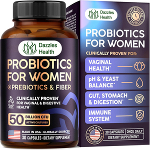 Enzimas Digestivas, Probióticos para Mujeres, Tabletas Prebióticas, Suplemento en Tabletas, 60 Mil Millones de Probióticos para la Salud <span class=keywords><strong>Intestinal</strong></span> - Product Image 1