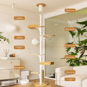 Árbol para Gatos de Madera Maciza de Grado Comercial, Torre de Varios Niveles, Condominio para Gatos, Área de Juegos Interior, Venta al por Mayor - Product Image 2