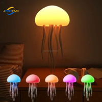 Veilleuse LED intelligente à commande sonore, lampe poulpe DIY remplaçable, décoration artistique en ABS, étude, chambre à coucher, café, bar, table de chevet