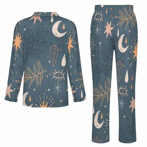 Set <span class=keywords><strong>pigiama</strong></span> da <span class=keywords><strong>uomo</strong></span> a manica lunga abbigliamento da casa due pezzi <span class=keywords><strong>pigiama</strong></span> Button-Down - Product Image 3