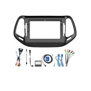 Kit de Marco para Navegador de Coche Meihua, Marco para Reproductor de DVD, Marco para Radio Android, Panel de Pantalla para <span class=keywords><strong>Jeep</strong></span> <span class=keywords><strong>Compass</strong></span> 2017-<span class=keywords><strong>2018</strong></span> con Cable - Product Image 1