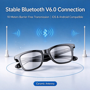 แว่นตา AI IFA02 W08 รุ่น V6.0 กันน้ำกระเซ็นระดับ IP65 ชาร์จแม่เหล็กสำหรับโทรและฟังเพลง - Product Image 2