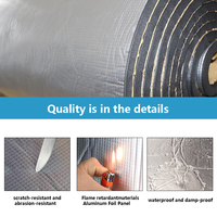 Feuille d'isolation thermique résistante à la chaleur Funas, isolant en mousse d'aluminium ignifuge haute température pour entrepôt et extérieur