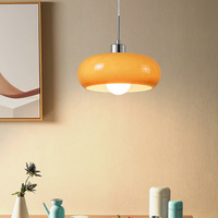 Lustre en verre blanc chaud LED à hauteur réglable de Style Bauhaus du milieu du siècle minimaliste nordique pour le salon