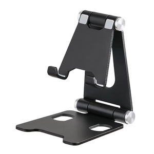 Hot Selling Aluminum Alloy Cell Phone <b>Desk</b> <b>Stand</b> Holder with Foldable <b>Stand</b> Adjustable Angle <b>Portable</b> Design for Phones/Tablets - Product Image 1