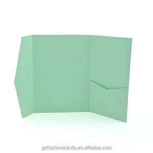 Wholesale And High Quality Craft Paper Pocket Folder and custom pocket jackets for invitation cards