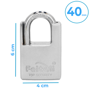กุญแจเหล็ก Feiteli ขนาด 40 มม. ระบบล็อคความปลอดภัยสูงสุด - Product Image 3