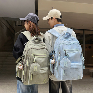 Student <b>Backpack</b> 15 Inches Multiple Compartments For Junior And Senior High <b>School</b> Students Everyday Use - Product Image 2