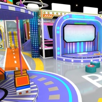 Équipements de terrain de jeux intérieurs amusants et sûrs pour les lieux de fête d'anniversaire des enfants